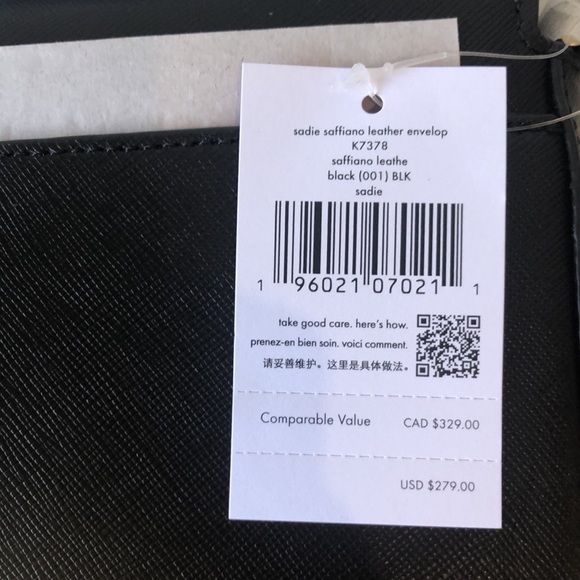 Kate Spade Sadie Envelope Adjustable Crossbody Saffiano Leather NWT - Picture 11 of 11